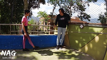 Preview 1 of Indian Silky Hair - Cindy Luna was approached by a gym trainer who teach her how to doing cardio properly