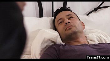 Preview 1 of Massage Therapy Pussy Licking - Domino Presley hot tranny fucks guy