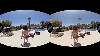 Preview 1 of Nepali Wwwxxxvideo - VRHUSH Veronica Valentine fucked after a swim in the pool