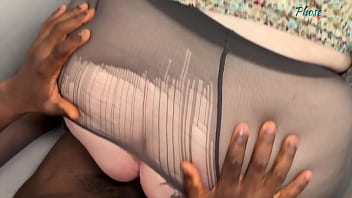 Preview 4 of School Girl Head Teaching - Horny Gilf Sharon Gets Fucked In The Ass Her First Time With A Black Guy