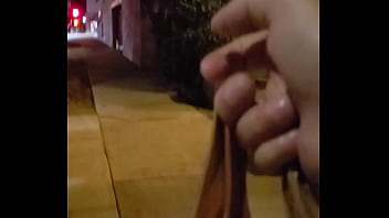 Preview 1 of Tall Big Tits Anal Dildo - gay guy answers his front door nude showing his straight best friend his swinging cock when his shows up to drop off something