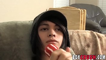 Preview 2 of Nepai Sex Wid Audio - Gorgeous twink tugging and cumming at sex interview