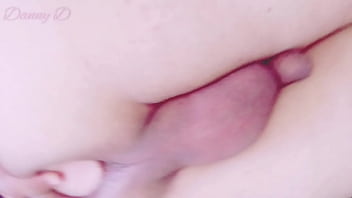 Preview 2 of Red Bloody Pussy Neailed - Tranny whore fucking her ass deep with a dildo