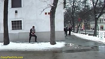 Preview 2 of Vigrin Xxx - redhead bbw milf peeing in public
