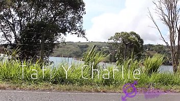 Preview 1 of Husband Familyfriendly Trio Porn - Tatiana Morales colombiana graba video casero en el lago calima chupada de pene el auto