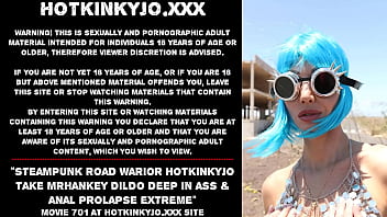 Preview 1 of Mia Khalifa Self - Steampunk road warior Hotkinkyjo take mrhankey dildo deep in ass &amp_ anal prolapse extreme