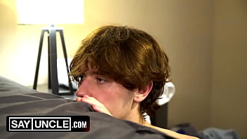 Preview 2 of Small Ledes Xxx Video - Hot Twink Learns How to Jerk Off and Practices With His StepUncle&#039_s Big Dick