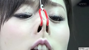 Preview 1 of Jilbab Onane - BDSM JAV Yuu Kawakami CMNF Nose Hook Blowjob