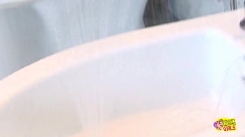 Preview 2 of Ten Sex School - These two lesbian bitches are using the toilet improperly by fisting and fingering into butthole