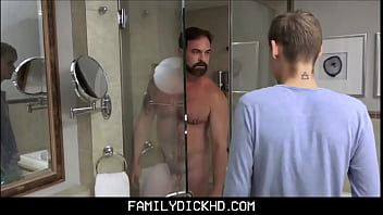 Preview 1 of Download Video Bokep Xxx - Twink Step Son Fucked By Step Dad After Caught Recording Him In Shower - Oliver Star,  Kristofer Weston