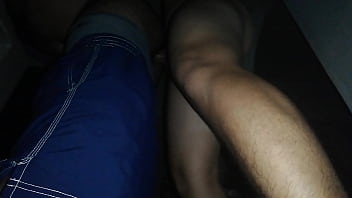 Preview 2 of Sonuy Lione - Cogiendo con mi primo a escondidas en la cocina.