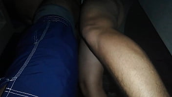 Preview 1 of Sonuy Lione - Cogiendo con mi primo a escondidas en la cocina.
