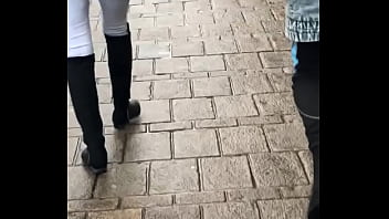 Preview 2 of Mosti Small - Teen Ass Walk Spy Cam 1