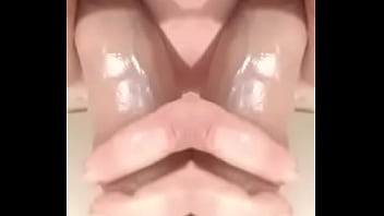 Preview 2 of Shemame Condom Cumshot - MIRRanuz-45 20241110 DP 10inch FORESKIN toy cock and My own Penis fuck My own Anus