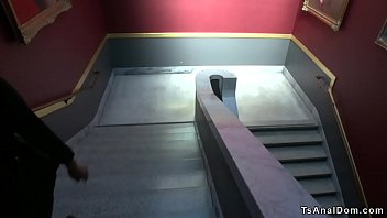 Preview 1 of Full Hd Xxxx Muvis Com - Busty blonde Ts anal fucks tied up man