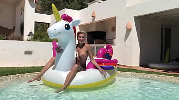 Preview 3 of 70s Prison Teen - Fun in the pool for XVideos