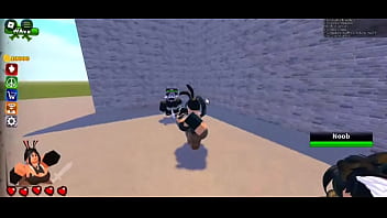 Preview 1 of Lex Steel Painful Anal - Whorblox bunny girl (no audio)