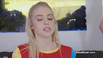 Preview 2 of Sexy Brazier Fucking Video - Swapping big dildo for big cock in blonde teens ass
