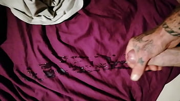 Preview 4 of Smol San Big Garl - Another huge Cumshot. Big cock wanking.