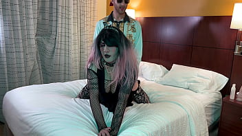 Preview 3 of Kaori Kirsra - Celebrity Fucks Hot Goth Trans Babe