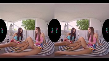 Preview 2 of Sleep Mom Son Hot Sexy Sex - VRHUSH Naughty lesbians Cindy and Katy pleasing each other