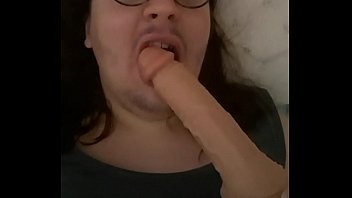 Preview 2 of G Yoga - Bear deepthroat with his dildo