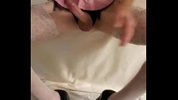 Preview 2 of First Big Penis - Cumming on my black heels pt 2