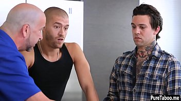 Preview 2 of Land Pik - MILF stepmom DP fucked by stepsons in a r. sex
