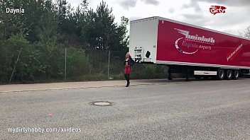 Preview 1 of Mom And Boy 1h - - Kinky blonde with big tits doing anal with a truck driver