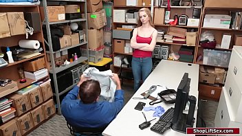 Preview 2 of Hindi Cex3gp - Teen shoplifter sucks officers dick