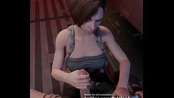Preview 2 of Morning Woid - Jill Valentine - Handjob cumshot
