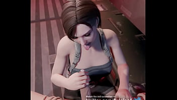 Preview 3 of Morning Woid - Jill Valentine - Handjob cumshot