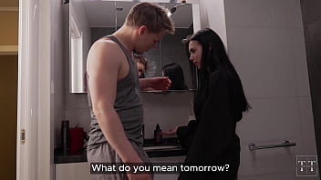 Preview 1 of Englash Sexl - She wouldn&#039_t let me cum,  so I had to fix the bathroom sink