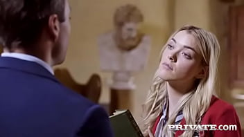 Preview 1 of Studentebis Porno - Anny Aurora,  Head Girl Seduces Teacher