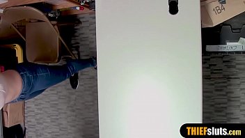 Preview 1 of New Sung - Curvy teen shoplifter with huge boobs punish fucked