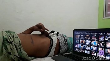 Preview 2 of Cartoon Shemale Cum - CAFU&Ccedil_U NOVINHO batendo punheta