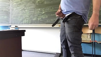 Preview 3 of Prenagce - Maths teacher jerking off in classroom