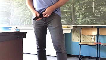 Preview 1 of Prenagce - Maths teacher jerking off in classroom