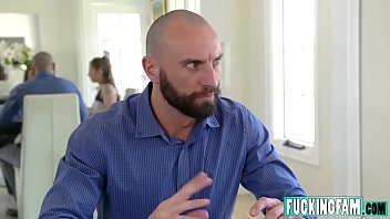 Preview 2 of Milf Oil Porn - Athena Faris Her Footjob to Stepdad Under The Table