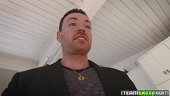 Preview 1 of Tube Porn Tubidy Mobi - Chloe Carter takes a massive security guard load and tries to tidy up for round two