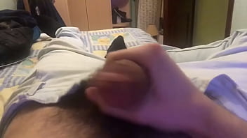 Preview 2 of Lesbians Rub Until They Pee - guy jerking in socks