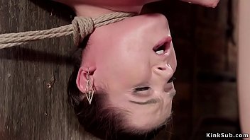 Preview 3 of Shelley Lubben Aka Roxy Cumm - Tied up around post and cunt vibed