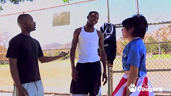 Preview 1 of Sex Gerl Farance - Horny Young Cheerleader May Lee Has Her Pussy Pounded By Two Black Men