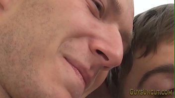 Preview 1 of Total Anemal Sex - Twink with little uncut cock gets barebacked