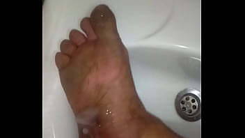 Preview 4 of Indian Raw Gay - Solo amateur  masturbation,  cumshot on dirty feet