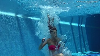 Preview 2 of Father Blind Daughter Advantage - Tiffany Tatum mastubates her sexy hairy pussy by the pool