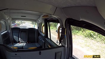 Preview 1 of Ddf Buster - Fake Taxi Brunette with big boobs and shes a squirter