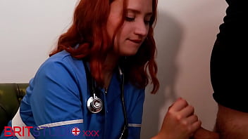 Preview 4 of Dibujos Con Animales - Sexy Nurse Greene Wanks Off A Patient And Plays With Cum