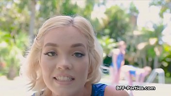 Preview 1 of Dso Pov - Three sexy gymnasts blowing cock outdoors