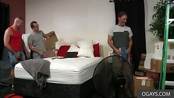Preview 1 of Lana Rhoades Hard Fuck Ass - A gay threesome of handsome knights - Clay Towers,  Joe Parker,  Jay Donahue
